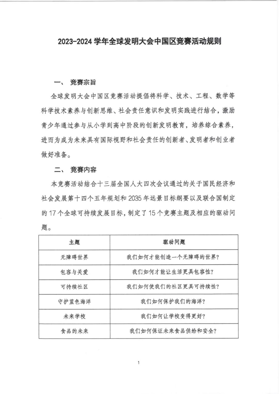 2023-2024学年全球发明大会中国区竞赛活动规则正式发布