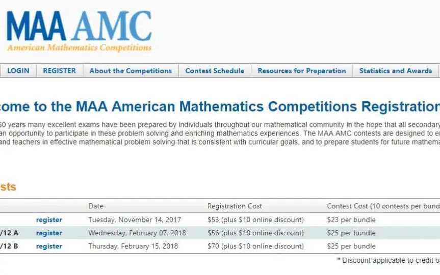 AMC数学竞赛不同等级介绍