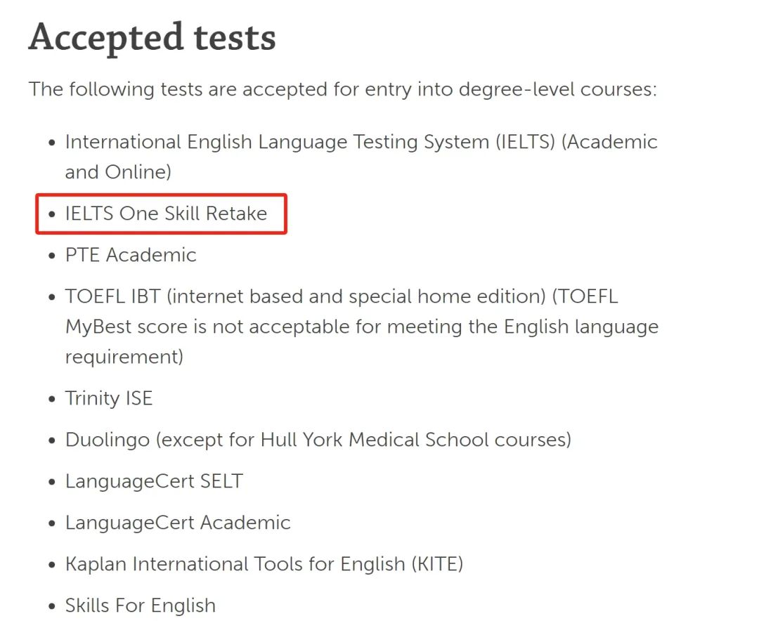 建议收藏！英国大学硕士申请对雅思单项重考的要求汇总