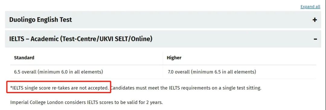 建议收藏！英国大学硕士申请对雅思单项重考的要求汇总