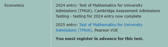 25fall注意！LSE调整TMUA考试要求，两大专业必考！