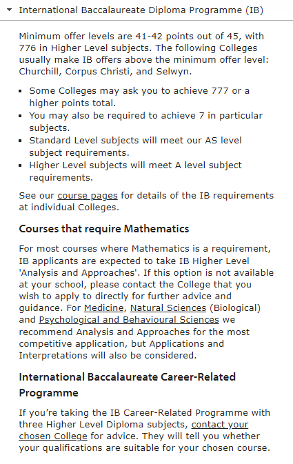 想要上英国 G5大学 IB math 能选 SL 吗?