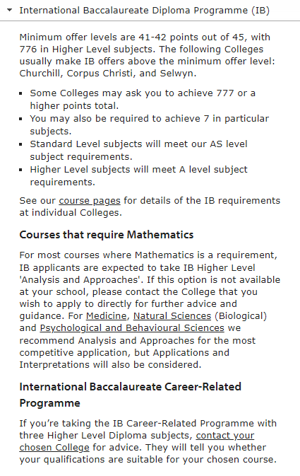 想要上英国 G5， IB math 能选 SL 吗?