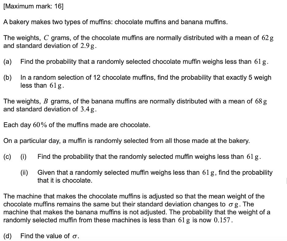 IBAA (HL） Topic 4：Statistics and probability（概率与统计学）重难点梳理