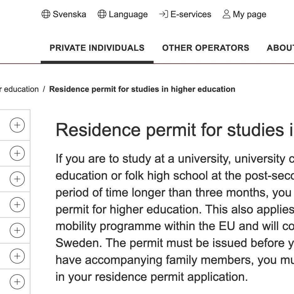 瑞典留学学生签证更多大学可申请2年学签！