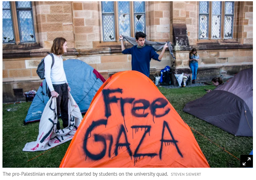 继续蔓延！悉尼大学加入校园反战抗议活动
