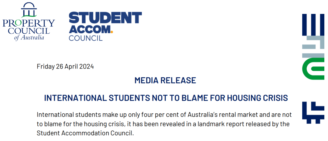 国际学生并非澳洲住房危机“罪魁祸首”？