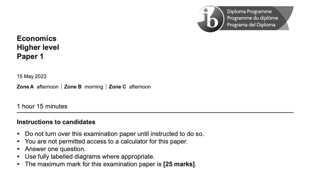 IB 经济大考指南｜Paper 1 part a 得分技巧和答题思路