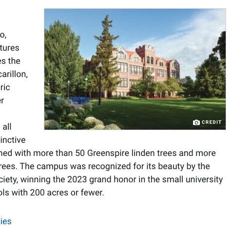 U.S.News发布美国最美大学名单！校园环境将影响学生对大学的选择
