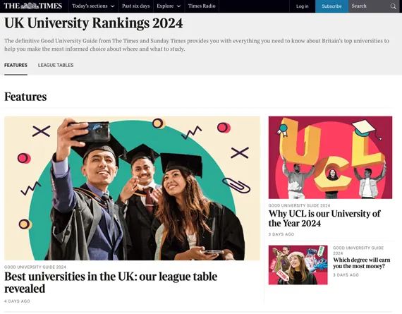 英国留学 | 2024年度TIMES英国大学排名出炉！