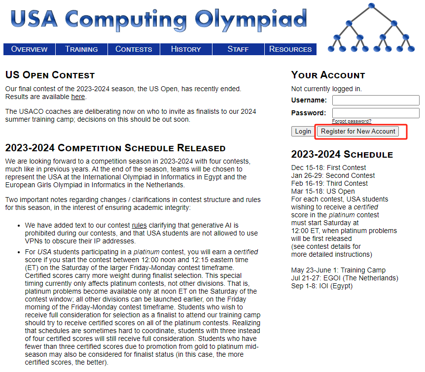2024-2025赛季USACO竞赛考试时间是什么时候？USACO竞赛如何报名？附历年真题及备考资料~