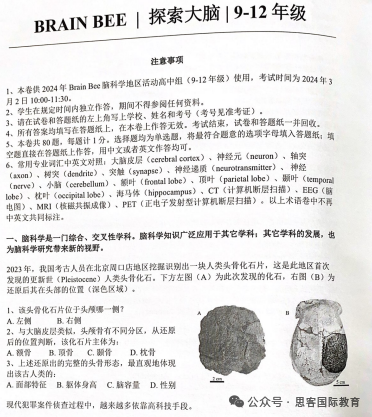brainbee脑科学大赛考试题型是什么？附brainbee历年真题+知识点！