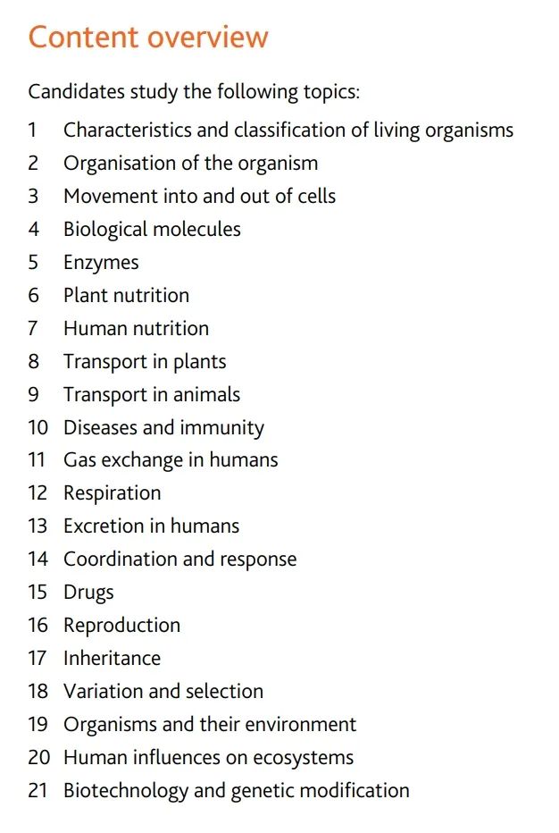 IGCSE生物对比国内初中生物，谁更难？
