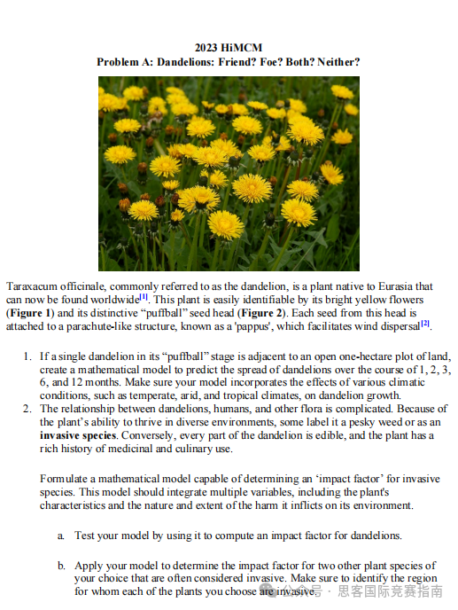 2024年HiMCM竞赛开始组队啦!关于HiMCM竞赛常见的问题一定要知道! 2024年HiMCM竞赛开始组队啦!关于HiMCM竞赛常见的问题一定要知道!