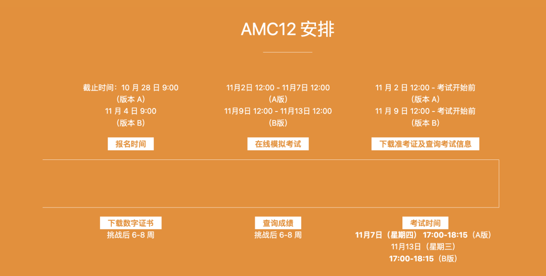 美国数学竞赛AMC8/AMC10/AMC12培训课程，秋季新班课表已出