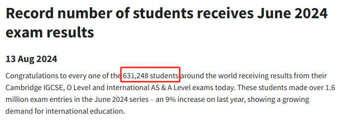 终于出炉！CIE考试局公布2024年Alevel大考数据，中国学生常选的科目A*率是...